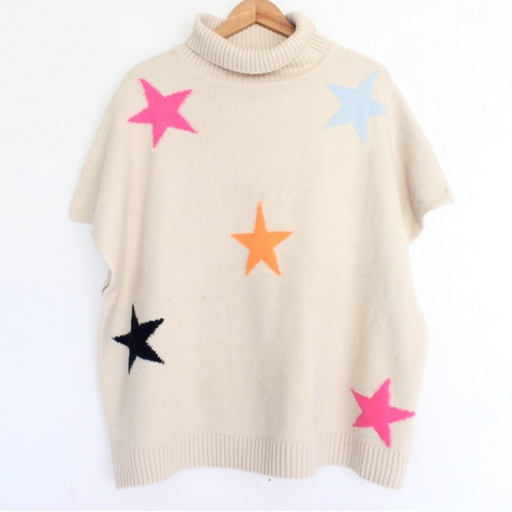 THML Cream Sweater with Colorful Stars